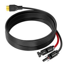 Cablu FOSSIBOT XT60-MC4 pentru conectarea FOSSiBOT F1200 / F800 cu panouri fotovoltaice, 5m, Negru