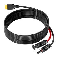 Cablu FOSSIBOT XT90-MC4 pentru conectarea FOSSiBOT F2400 / F3600 Pro cu panouri fotovoltaice, 5m, Negru