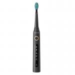 Set 2 periute de dinti sonice cu capete de rezerva si husa FairyWill FW-507, IPX7, 5 moduri functionare, Negru/Roz 10 - lerato.ro