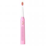 Set 2 periute de dinti sonice cu capete de rezerva si husa FairyWill FW-507, IPX7, 5 moduri functionare, Negru/Roz 8 - lerato.ro