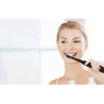 Set 2 periute de dinti sonice cu capete de rezerva si husa FairyWill FW-507, IPX7, 5 moduri functionare, Negru/Roz 3 - lerato.ro