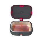 Caserola alimentara smart Faitron HeatsBox Drive, Incalzire alimente, Putere 100W, Capacitate 925ml, Greutate 800g, 222 × 166 × 78 mm, Incarcare priza auto, Gri 6 - lerato.ro