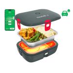 Caserola alimentara smart Faitron HeatsBox Drive, Incalzire alimente, Putere 100W, Capacitate 925ml, Greutate 800g, 222 × 166 × 78 mm, Incarcare priza auto, Gri 7 - lerato.ro