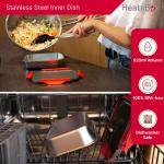 Caserola alimentara smart Faitron HeatsBox Drive, Incalzire alimente, Putere 100W, Capacitate 925ml, Greutate 800g, 222 × 166 × 78 mm, Incarcare priza auto, Gri 10 - lerato.ro