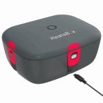 Caserola alimentara smart Faitron HeatsBox GO, Incalzire alimente, Putere 100W, Capacitate 925ml, Greutate 1kg, 222 × 166 × 100 mm, Bluetooth 5.0, Incarcare USB-C, Gri 4 - lerato.ro