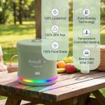 Recipient Faitron BabyBoo, Incalzire alimente, Putere 70W, Capacitate 350ml, Greutate 0.5kg, Indicator LED, Timer Smart, Incarcare USB-C, Verde 6 - lerato.ro