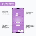 Recipient Faitron BabyBoo, Incalzire alimente, Putere 70W, Capacitate 350ml, Greutate 0.5kg, Indicator LED, Timer Smart, Incarcare USB-C, Verde 8 - lerato.ro