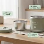 Recipient Faitron BabyBoo, Incalzire alimente, Putere 70W, Capacitate 350ml, Greutate 0.5kg, Indicator LED, Timer Smart, Incarcare USB-C, Verde 10 - lerato.ro