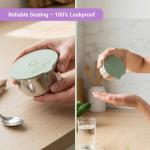 Set 2 caserole Faitron BabyBoo pentru incalzitorul alimentar Fairon, Capacitate 350ml, Inox, Verde 5 - lerato.ro