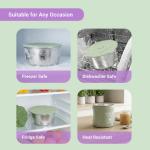 Set 2 caserole Faitron BabyBoo pentru incalzitorul alimentar Fairon, Capacitate 350ml, Inox, Verde 6 - lerato.ro