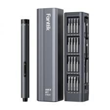 Set surubelnita electrica/manuala Fanttik E1 Max, 200rpm, 50 capete interschimbabile, 350mAh, USB-C, Gri