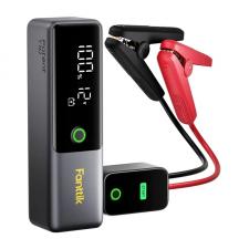 Redresor auto Fanttik Potent T10, Clesti pentru pornire motor diesel sau benzina, 1800A, 12000mAh, USB-A, USB-C, Gri