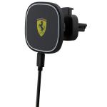Suport auto Ferrari FECHMGLK, Air Vent Mount, Compatibil MagSafe, Incarcare Wireless 15W, USB-C, Negru 2 - lerato.ro