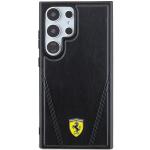 Carcasa Ferrari Hot Stamp V Lines cu MagSafe compatibila cu Samsung Galaxy S24 Ultra, Negru 2 - lerato.ro