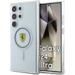 Carcasa Ferrari IML Transp Inner Circle cu MagSafe compatibila cu Samsung Galaxy S24 Ultra, Transparent 4 - lerato.ro