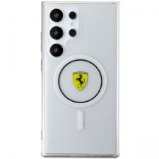 Carcasa Ferrari IML Transp Inner Circle cu MagSafe compatibila cu Samsung Galaxy S24 Ultra, Transparent