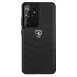 Carcasa Ferrari Off Track Quilted compatibila cu Samsung Galaxy S21 Ultra, Negru 2 - lerato.ro
