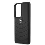 Carcasa Ferrari Off Track Quilted compatibila cu Samsung Galaxy S21 Ultra, Negru 7 - lerato.ro