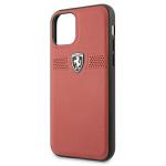 Carcasa Ferrari Off Track Leather compatibila cu iPhone 11 Pro, Rosu 4 - lerato.ro