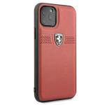 Carcasa Ferrari Off Track Leather compatibila cu iPhone 11 Pro, Rosu 6 - lerato.ro