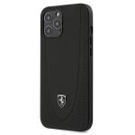 Carcasa Ferrari Off Track Perforated Leather compatibila cu iPhone 12 Pro Max, Negru 2 - lerato.ro