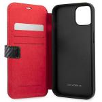 Carcasa flip cover Ferrari On Track Carbon Stripe compatibila cu iPhone 13 Mini, Negru 6 - lerato.ro
