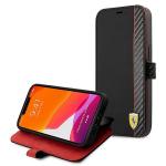 Carcasa flip cover Ferrari On Track Carbon Stripe compatibila cu iPhone 13 Mini, Negru 7 - lerato.ro