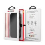 Carcasa flip cover Ferrari On Track Carbon Stripe compatibila cu iPhone 13 Mini, Negru 8 - lerato.ro