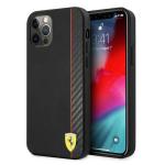 Carcasa Ferrari On Track Carbon Stripe compatibila cu iPhone 12 Pro Max, Negru 4 - lerato.ro