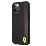 Carcasa Ferrari On Track Carbon Stripe compatibila cu iPhone 12 Pro Max, Negru 3 - lerato.ro