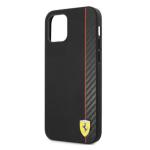 Carcasa Ferrari On Track Carbon Stripe compatibila cu iPhone 12 Pro Max, Negru 6 - lerato.ro