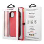 Carcasa Ferrari On Track Carbon Stripe compatibila cu iPhone 13 Mini, Rosu 9 - lerato.ro