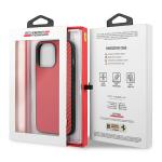 Carcasa Ferrari On Track Carbon Stripe compatibila cu iPhone 13 Pro Max, Rosu 9 - lerato.ro