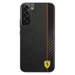 Carcasa Ferrari On Track Stripe compatibila cu Samsung Galaxy S22 Plus, Negru 2 - lerato.ro