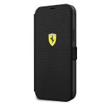 Carcasa flip cover Ferrari On Track Perforated compatibila cu iPhone 12 Pro Max, Negru 3 - lerato.ro