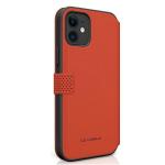Carcasa flip cover Ferrari On Track Perforated compatibila cu iPhone 12 Mini, Rosu 4 - lerato.ro