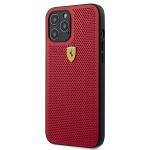 Carcasa Ferrari On Track Perforated compatibila cu iPhone 12 Pro Max, Rosu 2 - lerato.ro