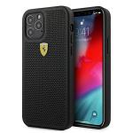 Carcasa Ferrari On Track Perforated compatibila cu iPhone 12 / 12 Pro, Negru 4 - lerato.ro