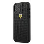 Carcasa Ferrari On Track Perforated compatibila cu iPhone 12 / 12 Pro, Negru 3 - lerato.ro