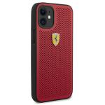 Carcasa Ferrari On Track Perforated compatibila cu iPhone 12 Mini, Rosu 5 - lerato.ro