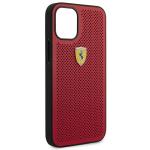 Carcasa Ferrari On Track Perforated compatibila cu iPhone 12 Mini, Rosu 8 - lerato.ro