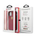 Carcasa Ferrari On Track Perforated compatibila cu iPhone 12 Mini, Rosu 10 - lerato.ro