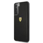 Carcasa Ferrari On Track Perforated compatibila cu Samsung Galaxy S21, Negru 3 - lerato.ro