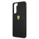 Carcasa Ferrari On Track Perforated compatibila cu Samsung Galaxy S21, Negru 7 - lerato.ro