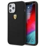 Carcasa Ferrari On Track Liquid Silicone compatibila cu iPhone 12 Pro Max, Negru 4 - lerato.ro