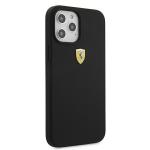 Carcasa Ferrari On Track Liquid Silicone compatibila cu iPhone 12 Pro Max, Negru 5 - lerato.ro