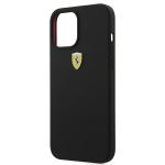 Carcasa Ferrari On Track Liquid Silicone compatibila cu iPhone 12 Pro Max, Negru 7 - lerato.ro