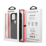 Carcasa Ferrari On Track Liquid Silicone compatibila cu iPhone 12 Pro Max, Negru 10 - lerato.ro
