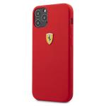 Carcasa Ferrari On Track Liquid Silicone compatibila cu iPhone 12 / 12 Pro, Rosu 3 - lerato.ro