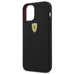 Carcasa Ferrari On Track Liquid Silicone compatibila cu iPhone 12 Mini, Negru 7 - lerato.ro